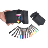 Set 12 Markere Uni Posca PC-1M in penar textil, Extra Fine Tip Pen