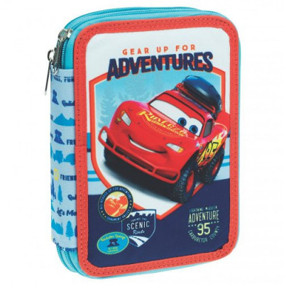 Penar echipat cu 2 Fermoare Disney Cars foto