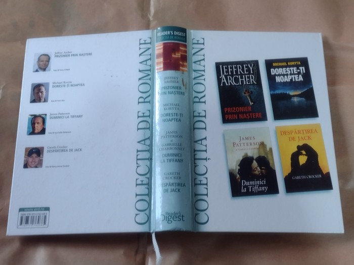 COLECTIA DE ROMANE READER&#039;S DIGEST 4 ROMANE ~ JEFFREY ARCHER+JAMES PATTERSON+...