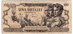 Bancnota 100 lei 5 decembrie 1947 uzata foto