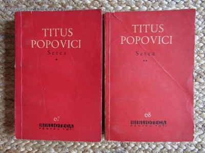 Setea - Titus Popovici - 2 vol. - bpt - 1961 foto