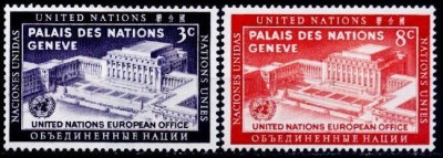 C1164 - ONU New York 1954 - Geneva 2v.neuzat,perfecta stare foto