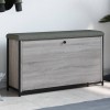 VidaXL Bancă de pantofi cu sertar rabatabil, gri sonoma, 102x32x56 cm 835130