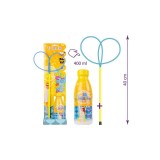 Set pentru baloane de sapun, inel de facut baloane si solutie 400 ml