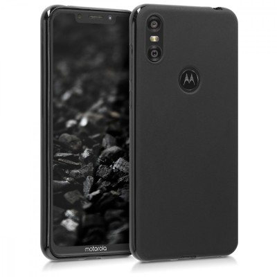 Husa pentru Motorola One, Silicon, Negru, 46296.47 foto