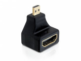 Adaptor HDMI la micro HDMI-D T-M unghi 90 grade, Delock 65270