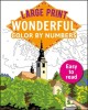 Large Print Color by Numbers Brilliant