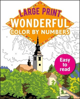 Large Print Color by Numbers Brilliant foto