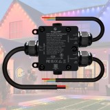 Cumpara ieftin Controller LED Waterproof WeiguoIOT ESP32 WLED IP65, compatibil WS2811/WS2812B/SK6812, microfon integrat, negru, DOM-WLE-5FM