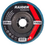 Disc lamelar din zirconiu 125 mm, granulatie G150, Raider