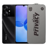 Folie de Protectie pentru Xiaomi Redmi 13R, TEO, Sticla Securizata ESD Antistatica, Super-X Privacy OG, Margini Negre, 0.30 mm, Transparent Inchis