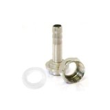 Sechskantmutter 5/8, T&uuml;lle gerade 7mm, Dichtung f&uuml;r Bier und CO2 Schlauch