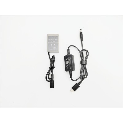 Alimentator Tip Baterie Olympus BLS5 Dummy Battery DC COUPLER TYPE-C PD foto