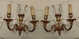 Spectaculoasă pereche de aplice bronz cu cristal