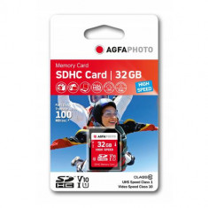 Card de memorie Agfa SD SDHC 32GB CLASA 10 100MB/s V10