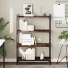 VidaXL Bibliotecă 4 niveluri stejar afumat 80x30x120 cm lemn prelucrat 837674