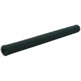 Gossi plasa de sarma gaini, verde, 25 x 1,5 m, otel cu invelis pvc