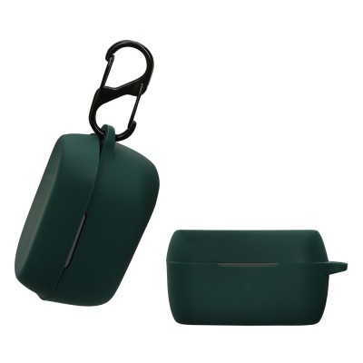 Husa Casti Kwmobile pentru Jabra Elite 3/Elite 2, Verde inchis, Silicon, KWM0000251L002C foto