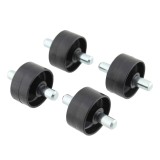 Set 4 role din plastic, 25x14 mm, 253248
