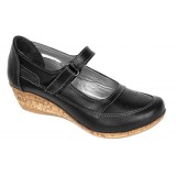 Pantofi dama decupati din piele naturala, foarte comozi - Model Mara Negru Box