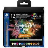 Set 12 pixuri - Pigment Liner - Nature Colors | Staedtler