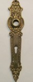 PVM - Sild deosebit din bronz gros in carne / 5 cm x 34,50 cm 200 g / L intre orificii: 7 cm / Stare! / nu are marcaje