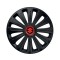 Set 4 capace roti Negre Cu Inel Rosu Trend R14 Compatibil Cu Suzuki