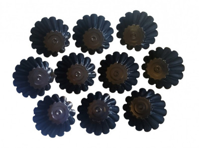 Forma pentru Savarine, Set 10 cavitati, Negru, 10 cm, 400COF foto