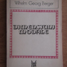 Dimensiuni Modale - Wilhelm Georg Berger ,552607