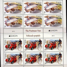 ROMANIA 2014 EUROPA CEPT -VEHICULE POSTALE -Minicoli cu 6 timbre LP.1979b MNH