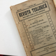 REV. TEOLOGICA -SIBIU 1912-nr1 TEXTE DE I. LUPAS,SILVIU DRAGOMIR,NICOLAE BALAN..