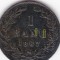 Romania 1 BANU 1867 H Batere Dubla