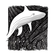 Sticker decorativ, Balena, Gri, 55 cm, 9696ST foto