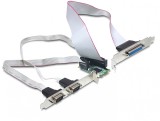 Mini PCIe I/O PCIe full size 2 x serial RS-232, 1 x parallel, Delock 95232