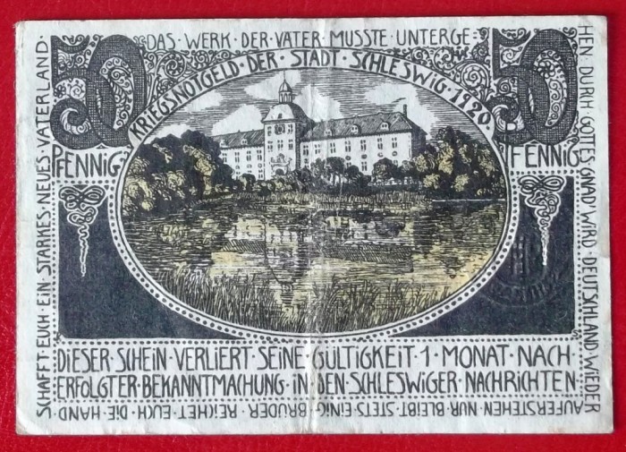 Germania notgeld 50 pfennig 1920 Schleswig **