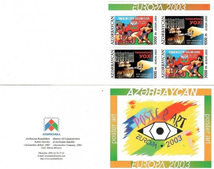 AZERBAIJAN 2003 EUROPA CEPT - CARNET