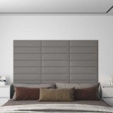 vidaXL Tăblie de Pat pentru Perete 12 pcs Gri deschis 60 x 15 cm 42020531