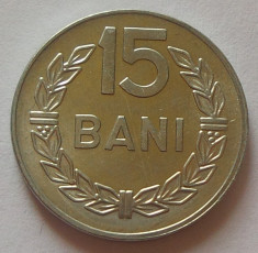 Moneda 15 BANI - RS ROMANIA, anul 1975 *cod 3098 UNC - ALUMINIU! foto