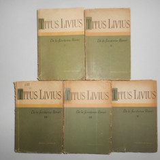 Titus Livius - De la fundarea Romei 5 volume (1959-1963)