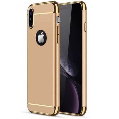 Husa pentru Apple iPhone X, GloMax 3in1 PerfectFit, Gold foto