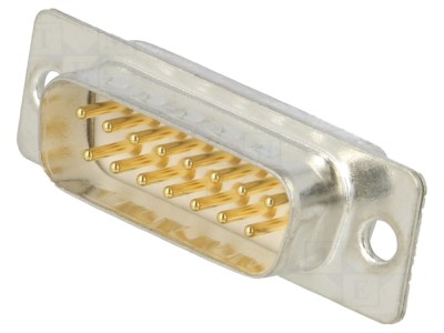 Conector D-Sub 15 pini tată, aurit foto