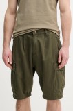 Alpha Industries pantaloni scurti din bumbac Aircraft culoarea verde, 146250
