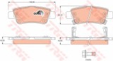 Set placute frana,frana disc HONDA CR-V III (RE) (2006 - 2012) TRW GDB3446