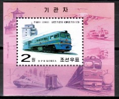 COREEA DE NORD 2002 TRANSPORT TRENURI LOCOMOTIVE foto