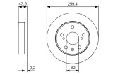 BOSCH 0 986 479 C44 Disc frana
