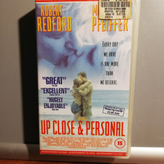 caseta VHS Originala Film - UP CLOSE & PERSONAL- (1996/WARNER/UK) - ca Noua