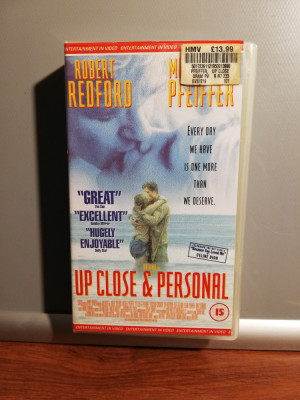 caseta VHS Originala Film - UP CLOSE &amp;amp; PERSONAL- (1996/WARNER/UK) - ca Noua foto