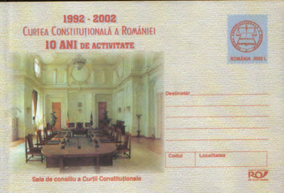 Intreg pos plic nec 2002 -Curtea Constitutionala a Romaniei,10 ani de activitate foto