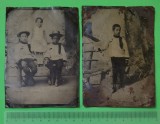 Fotografie pe Tablă (Ferotipie), 2 bucăți.