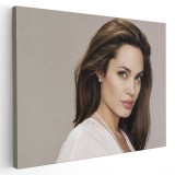 Tablou Angelina Jolie actrita 2094 Tablou canvas pe panza CU RAMA 70x100 cm